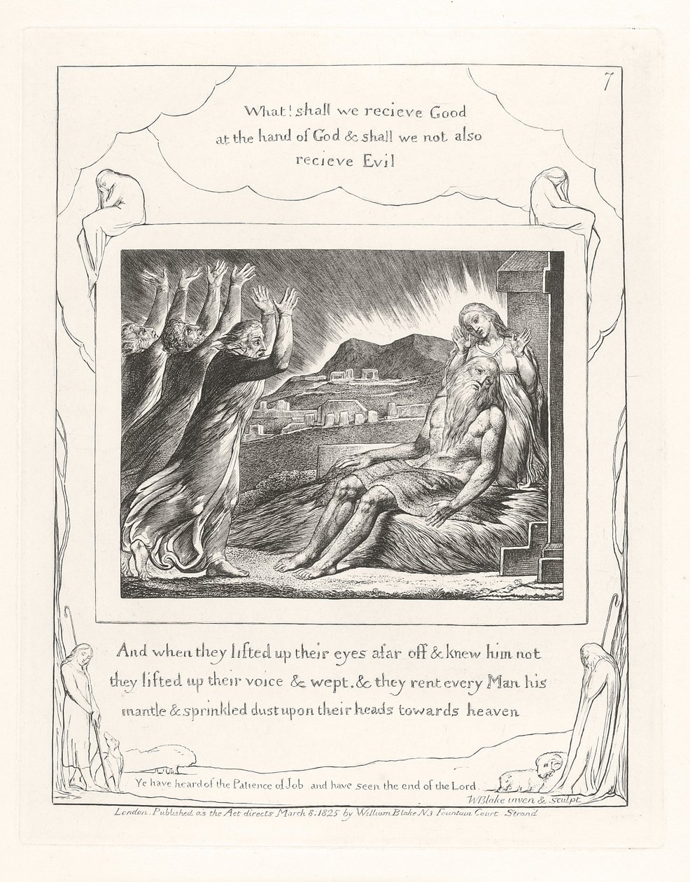 A když zvedli oči do dálky, 1825 od William Blake