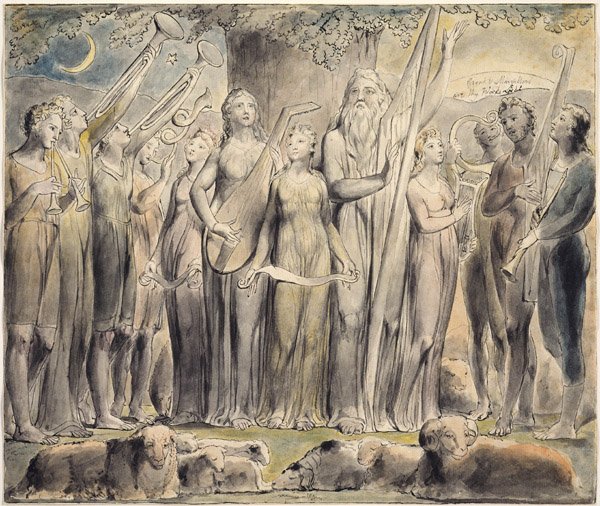 Blakeova kniha práce Linella od William Blake
