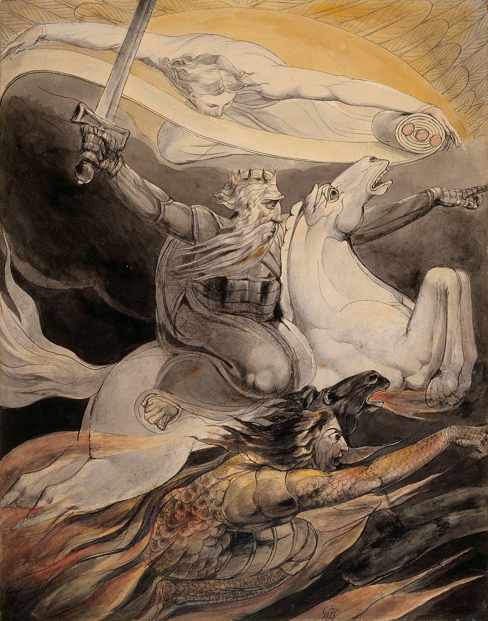 Smrt na bledém koni od William Blake