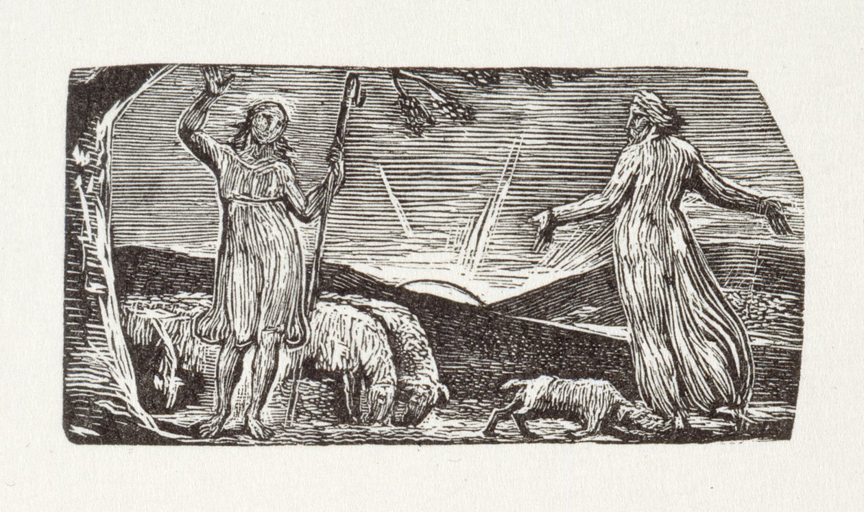 Každý tvor, Thenot, pro svůj úkol se narodil, 1821 (dřevoryt) od William Blake