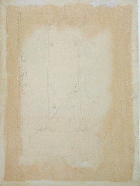 Výškopis a plán pomníku, 1819-20 od William Blake