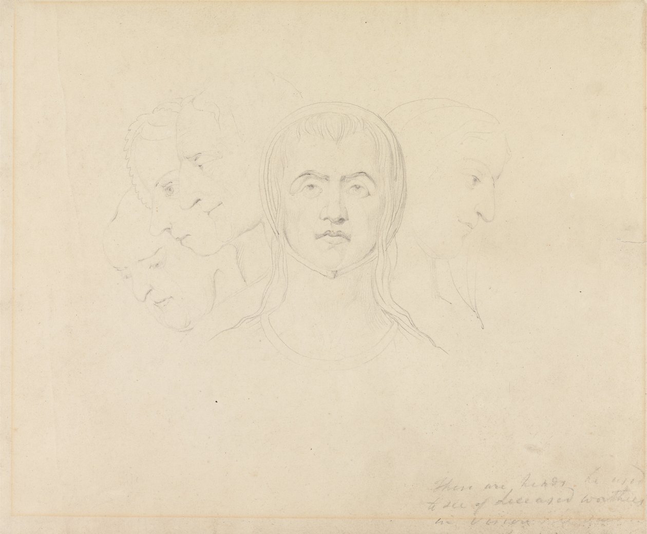 Pět vizionářských hlav žen od William Blake