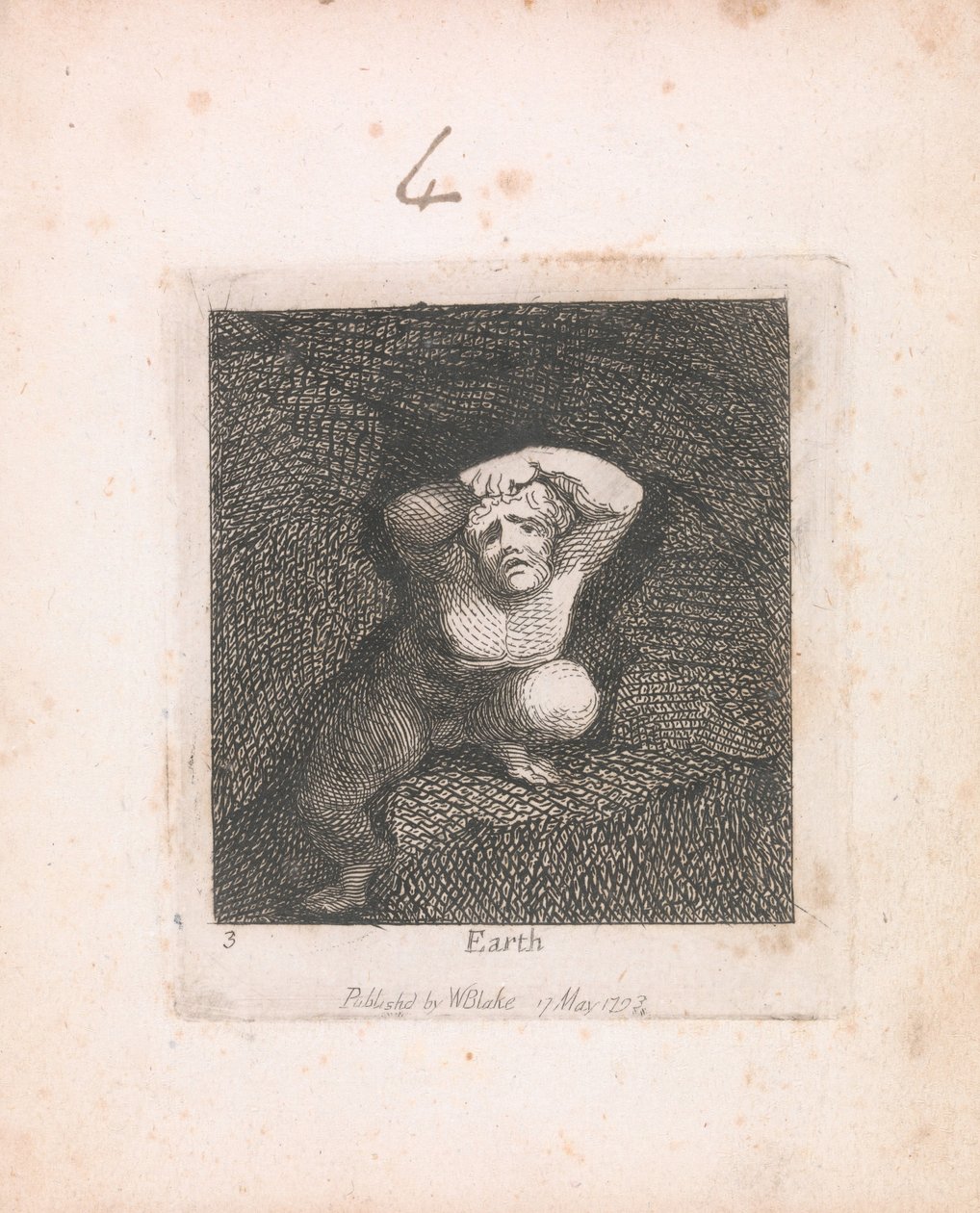 Pro děti. Brány ráje, talíř 5, Země od William Blake