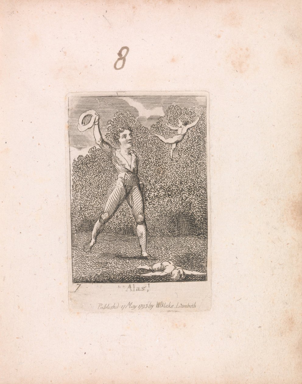 Pro děti. Brány ráje, talíř 9, běda! od William Blake