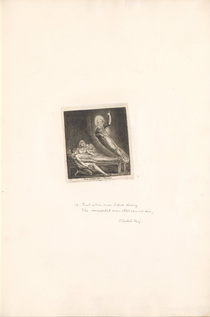 For Sexes- The Gates of Paradise, Plate 15, Fear und hope are- Vision od William Blake