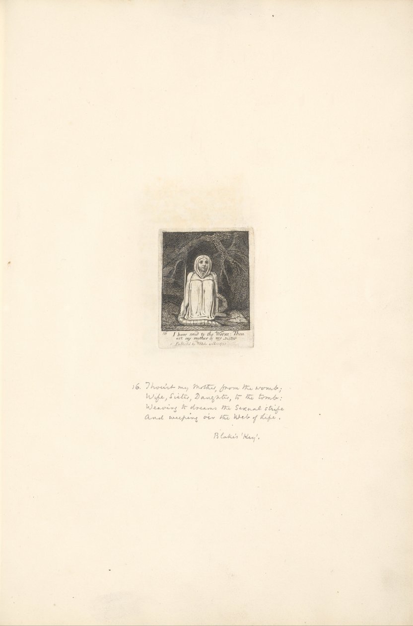 For Sexes- The Gates of Paradise, Plate 18, I said to the Worm. . . . od William Blake