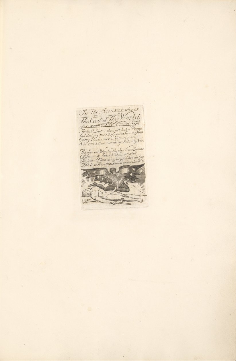 Pro pohlaví- Brány ráje, talíř 19, Žalobci. . . . (Bentley 21) od William Blake