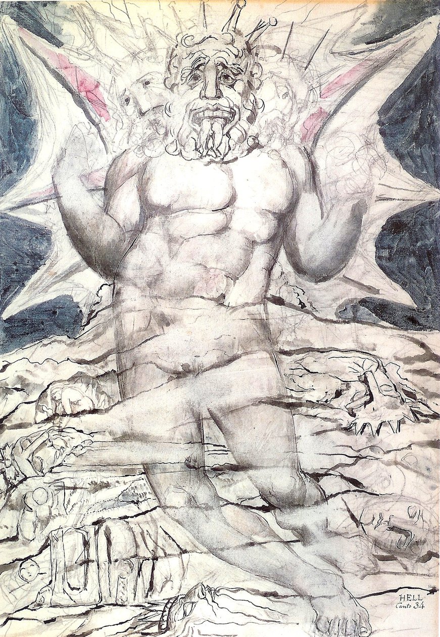 Sakra, zpěv 34: Lucifer od William Blake