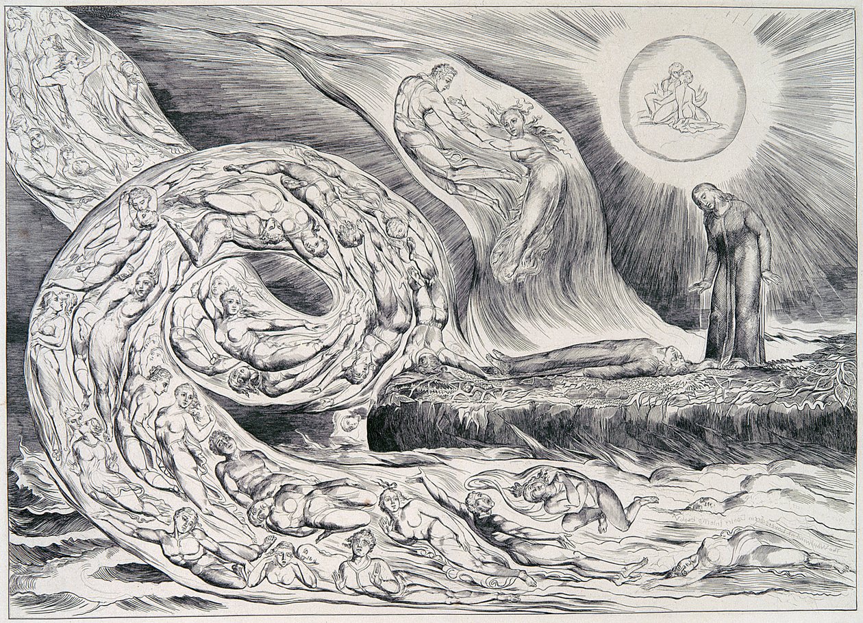 Ilustrace Danteho od William Blake