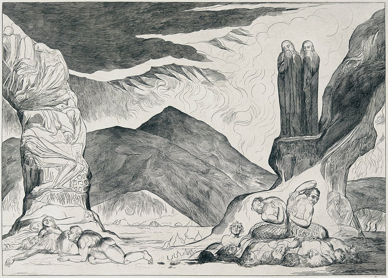 Ilustrace Danteho od William Blake