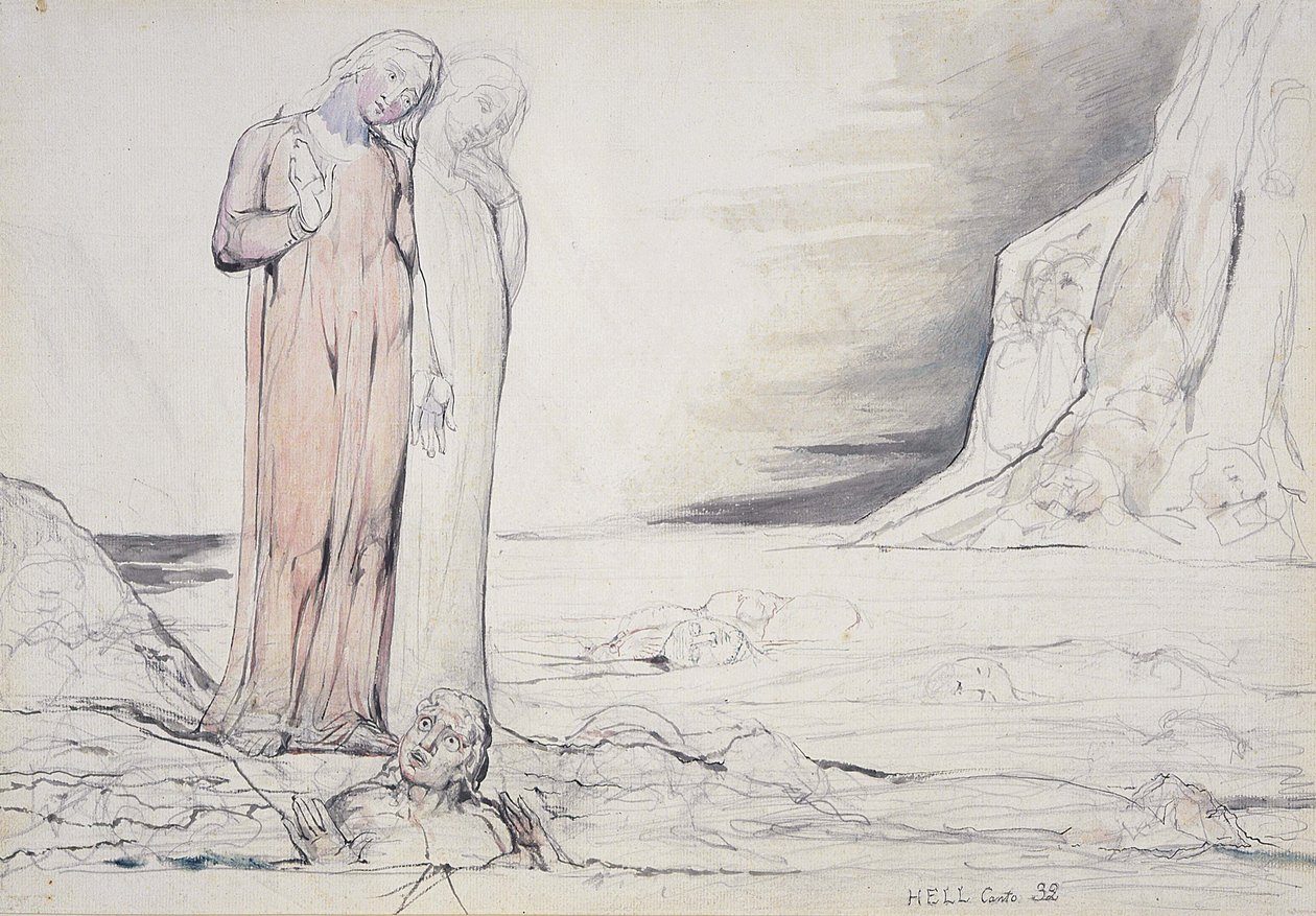 Ilustrace k Dantesově Božské od William Blake