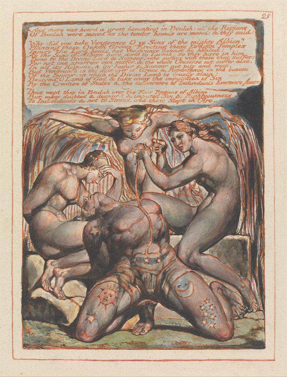 Jeruzalém, talíř 25, od William Blake