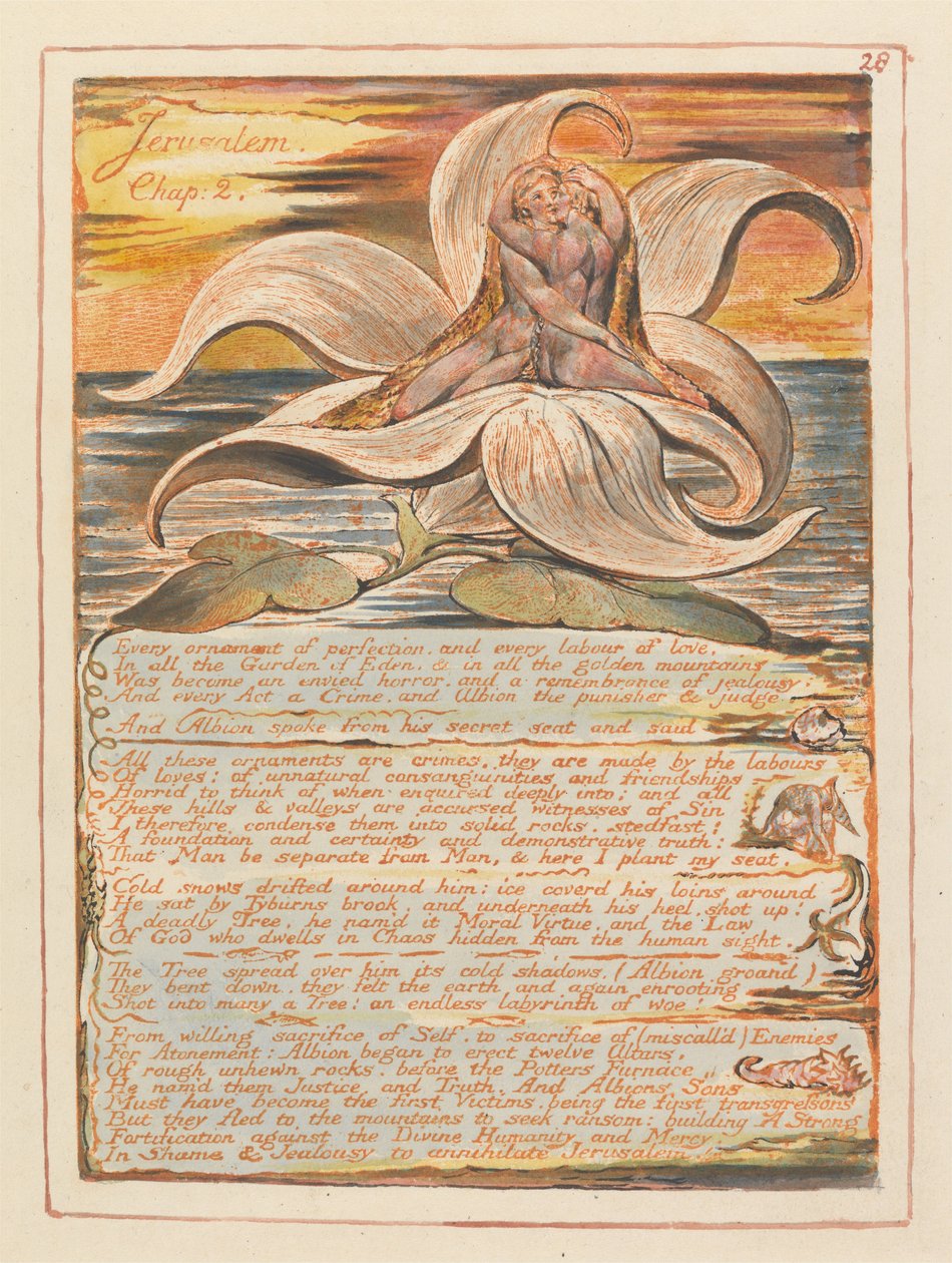 Jeruzalém, deska 28, od William Blake