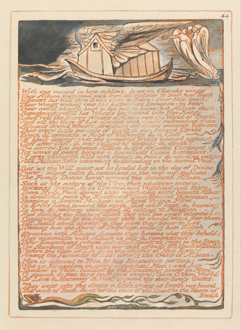 Jeruzalém, talíř 44, od William Blake