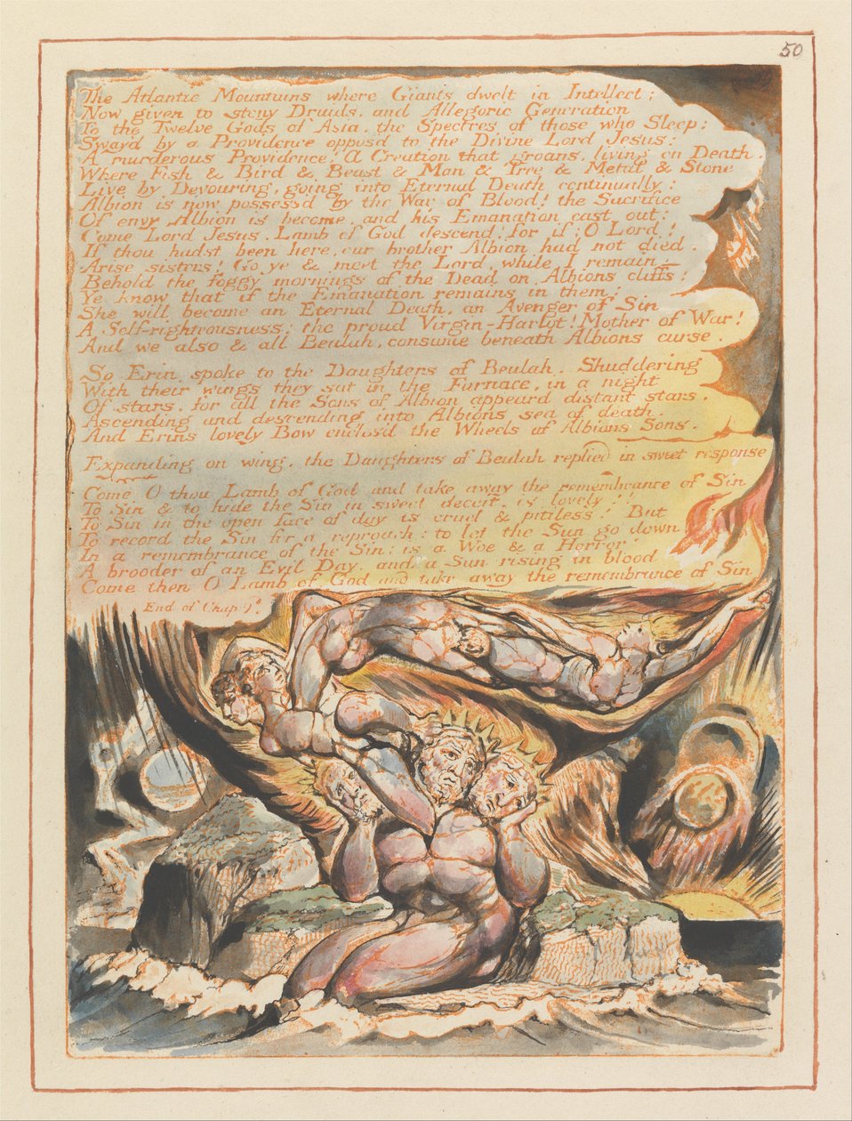 Jeruzalém, talíř 50, od William Blake