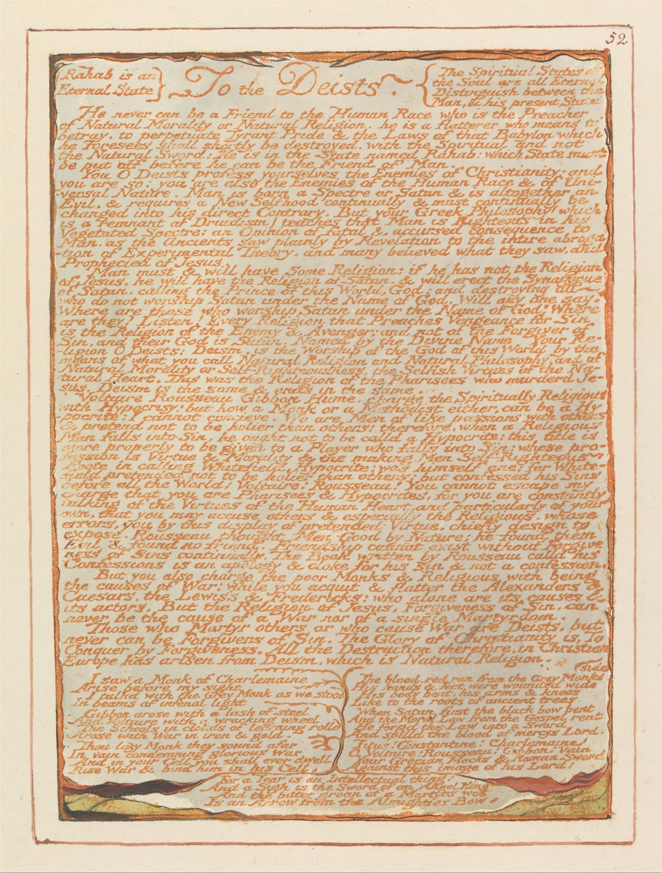 Jeruzalém, talíř 52, k Deists .... od William Blake
