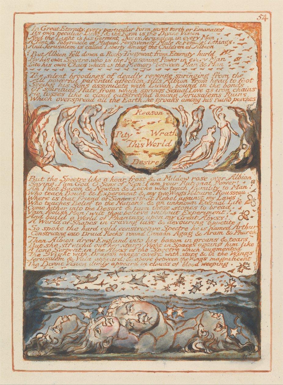 Jeruzalém, talíř 54, Ve velké věčnosti .... od William Blake