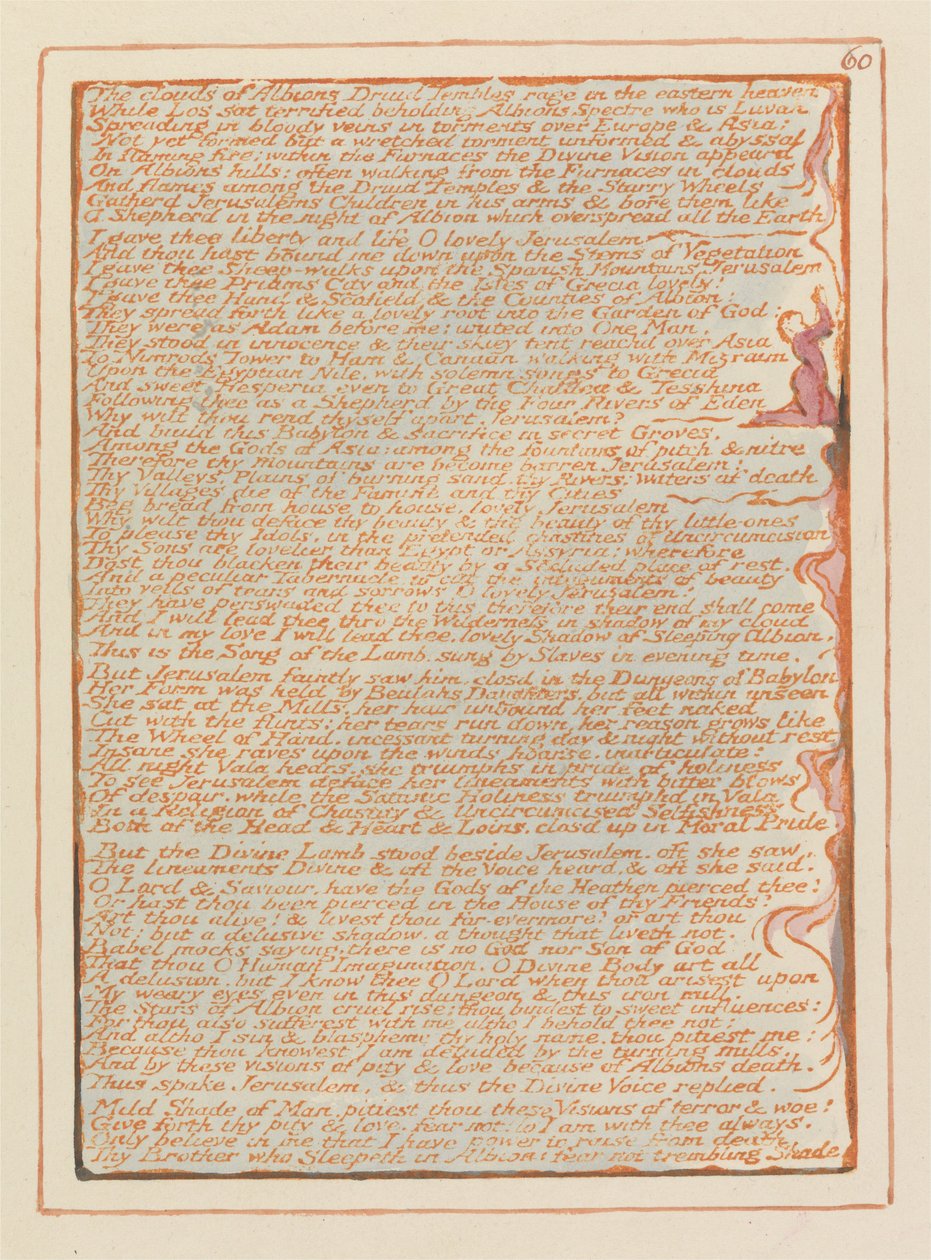 Jeruzalém, talíř 60, od William Blake