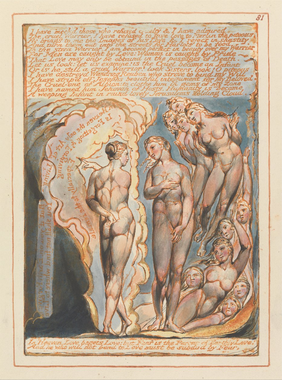 Jeruzalém, talíř 81, ty jsem posmíval .... od William Blake