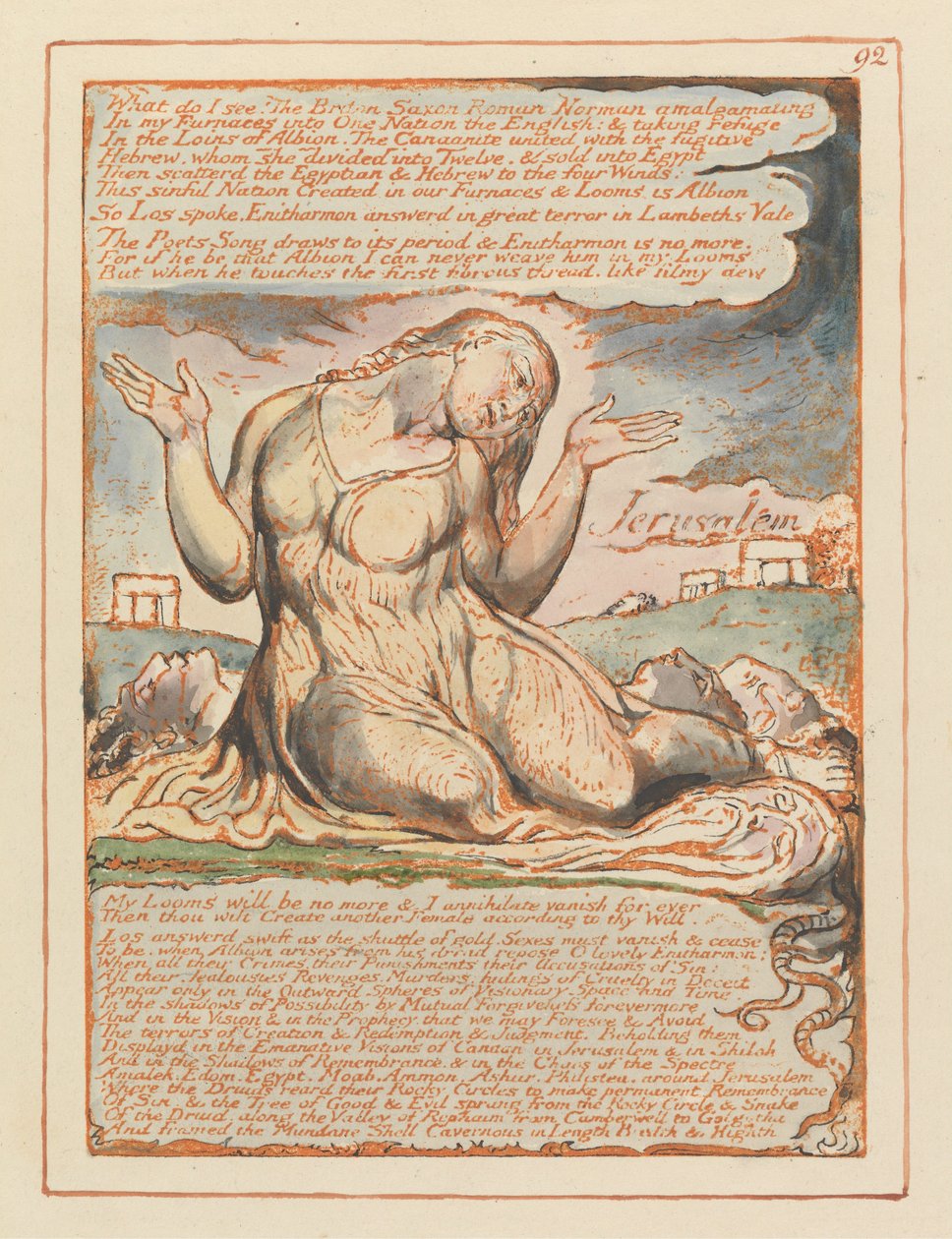 Jeruzalém, talíř 92, co vidím! .... od William Blake