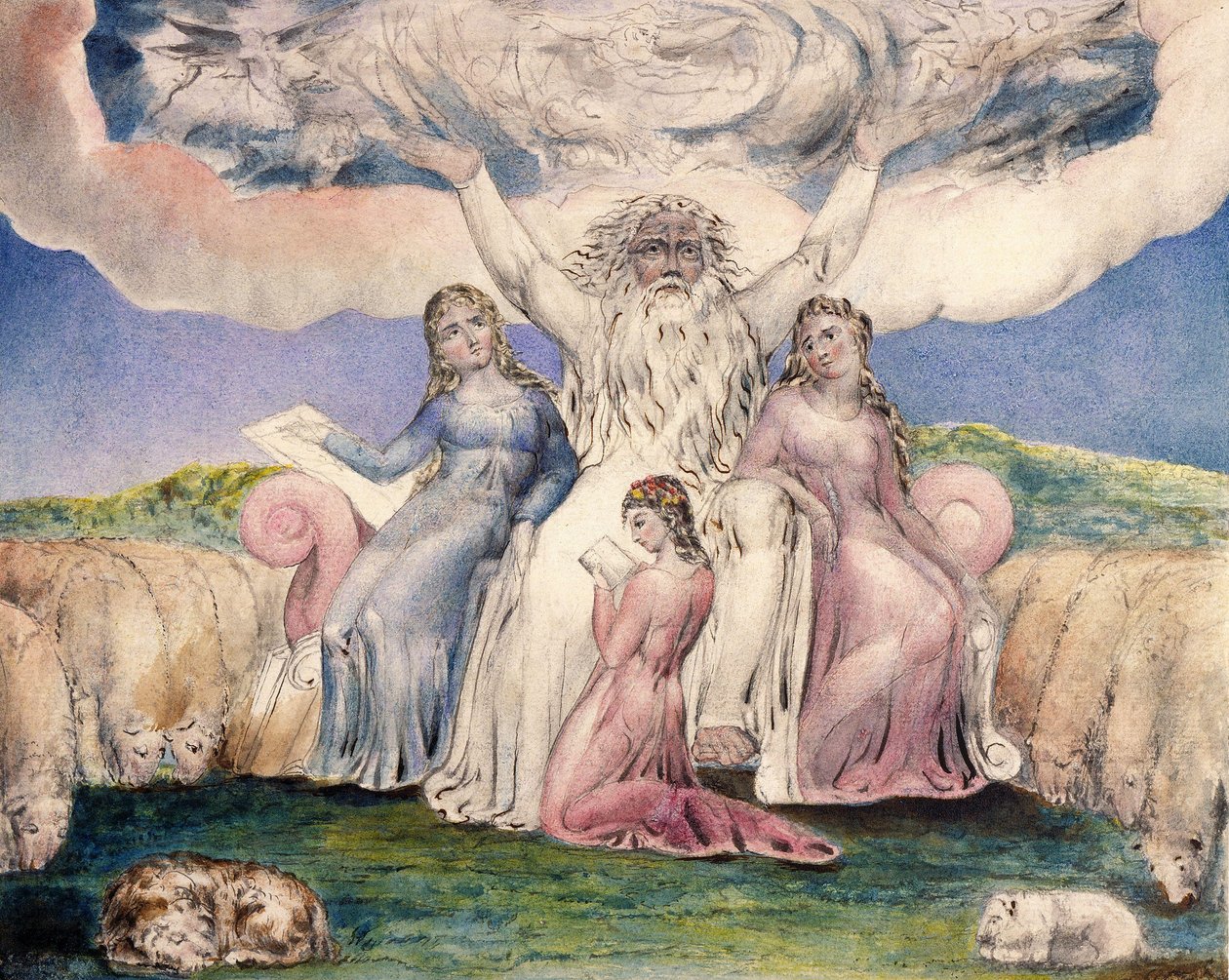 Job a jeho dcery od William Blake