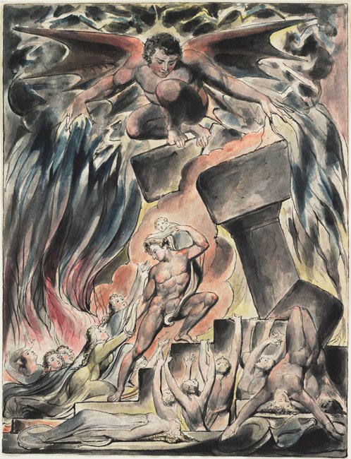 Jobs Evil Dreams od William Blake