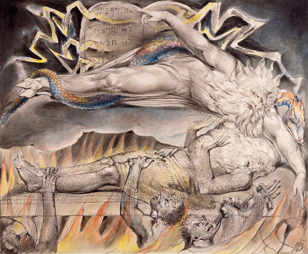 Jobs Evil Dreams od William Blake