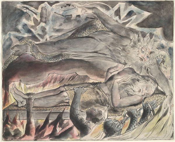 Jobs Evil Dreams od William Blake
