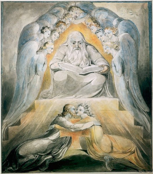 Milosrdenství a pravda se setkávají společně od William Blake