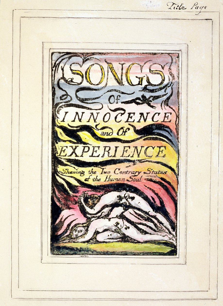 S.124-1950.tp Titulní strana z Songs of Innocence and of Experience (kopie R) c.1802-08 (lept, inkoust a wc) od William Blake
