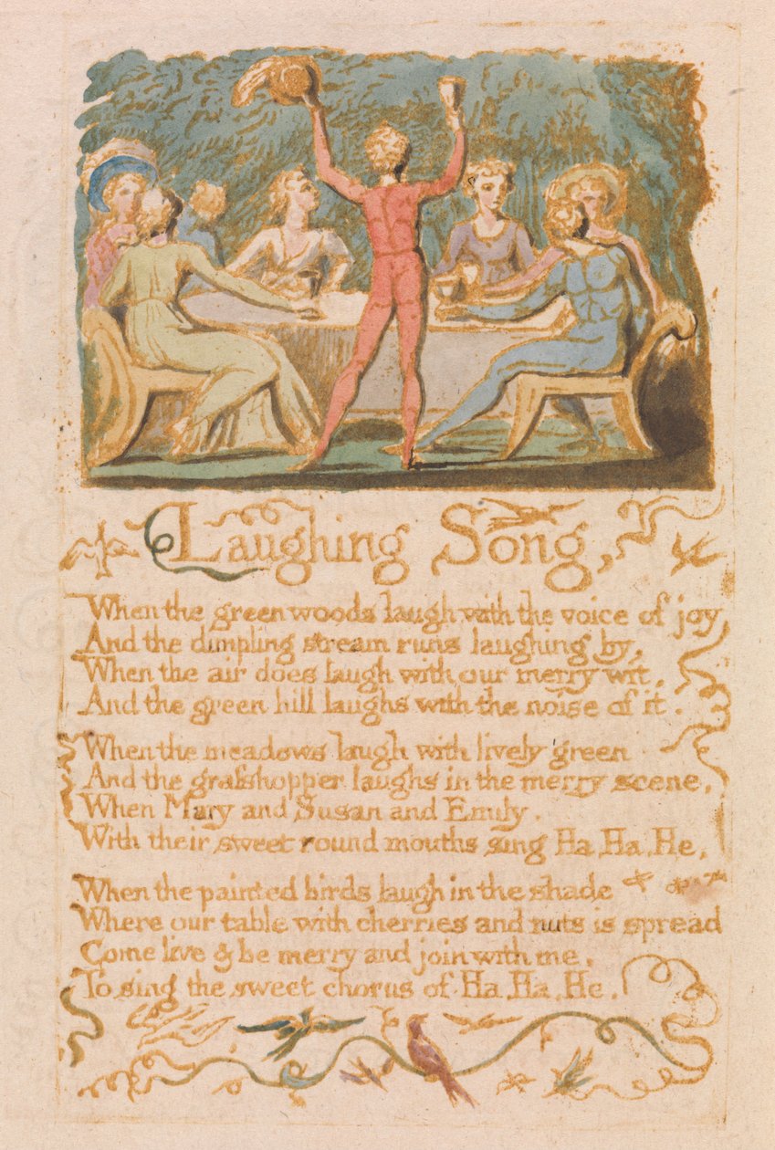 Písně nevinnosti, talíř 28, od William Blake