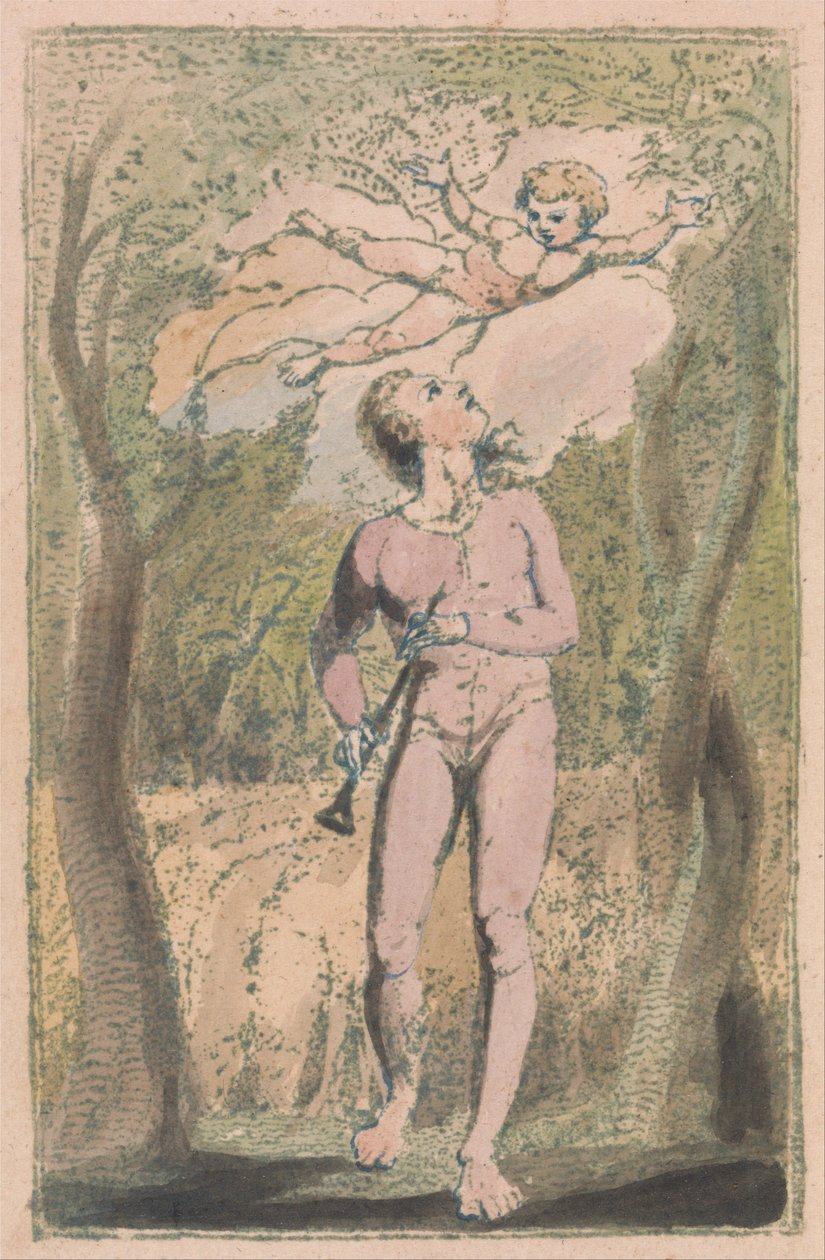 Songs of Innocence and of Experience, Plate 1, Innocence Frontispiece (Bentley 2) od William Blake