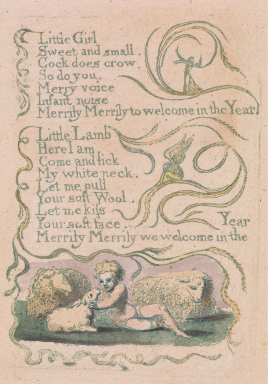 Písně nevinnosti a zkušeností, talíř 12, od William Blake