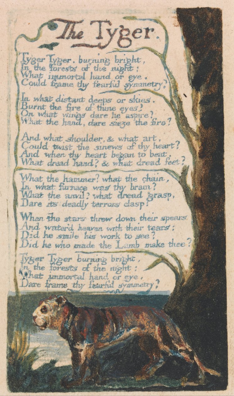 Písně nevinnosti a zkušeností, talíř 42, od William Blake