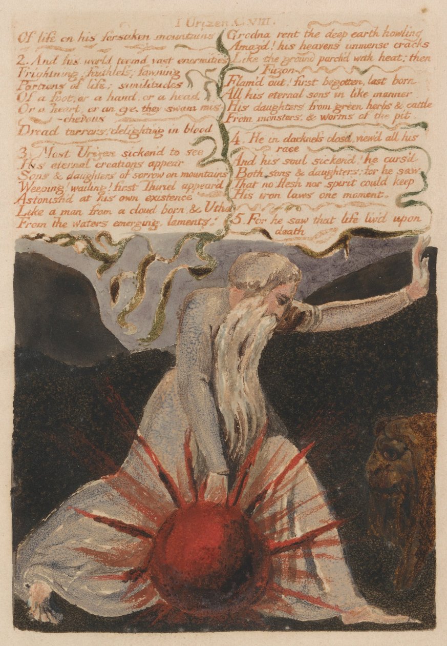 První kniha Urizena, Bentley Copy A od William Blake