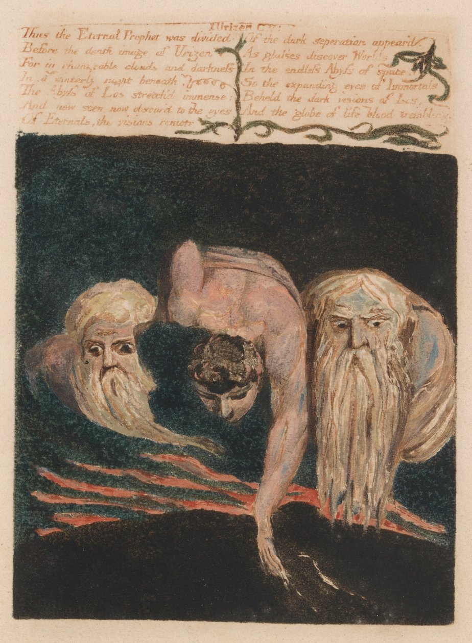 První kniha Urizena, talíř 20, od William Blake