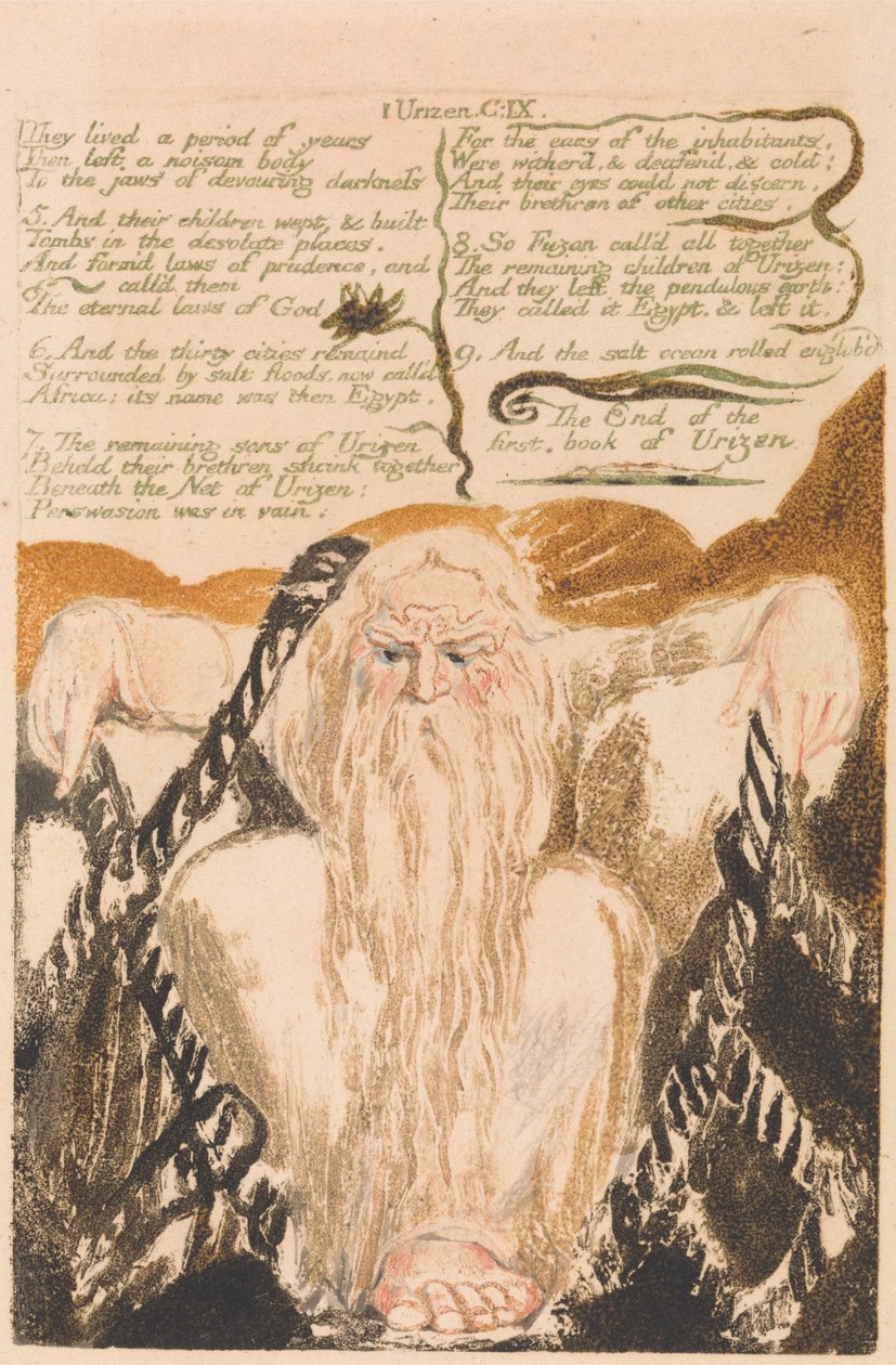 První kniha Urizena, talíř 25, žili několik let. . . . (Bentley 28) od William Blake