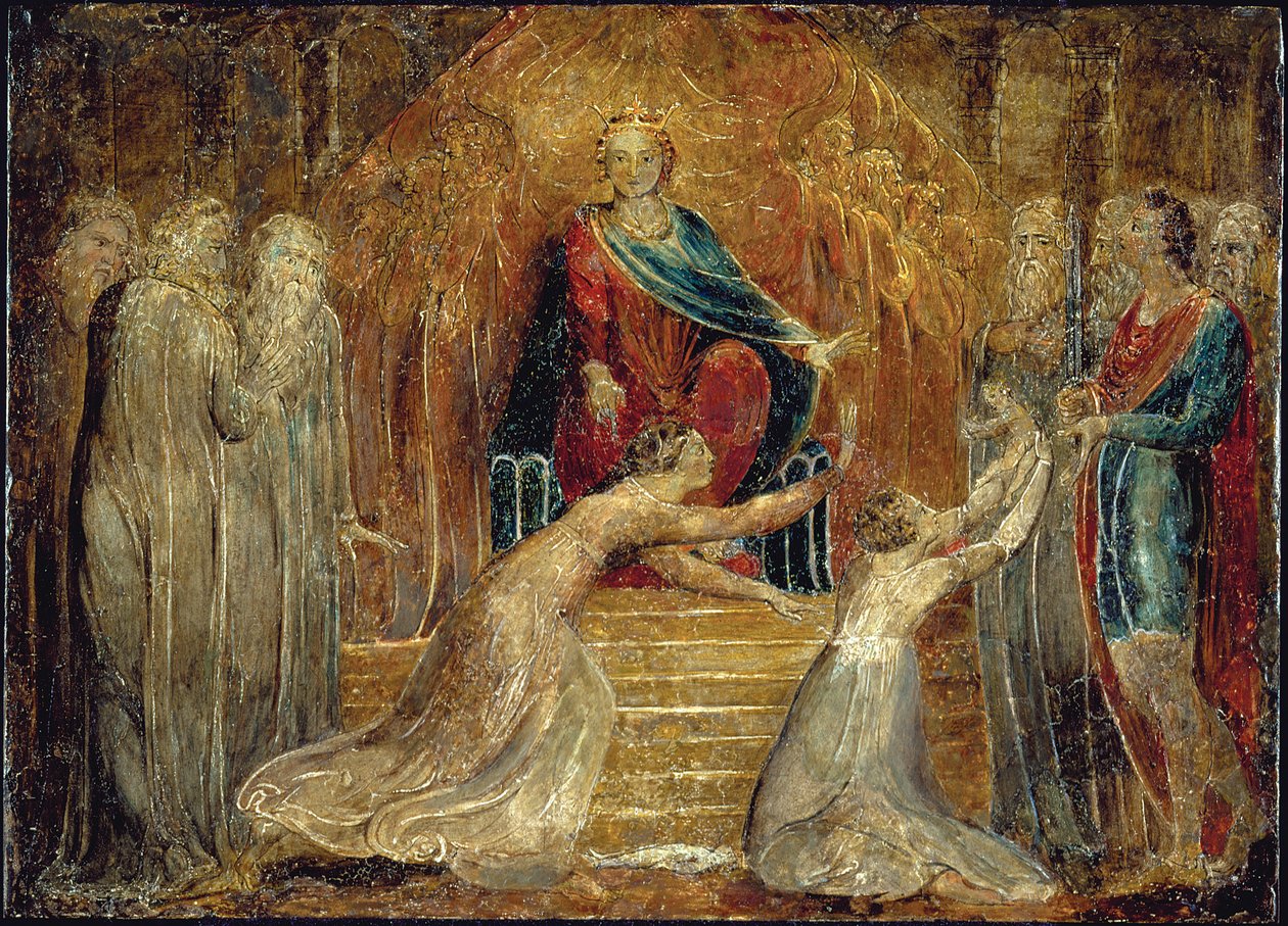 Rozsudek Šalamounův od William Blake