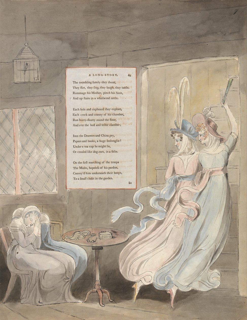 Básně Thomase Graye, Design 29, dlouhý příběh. od William Blake