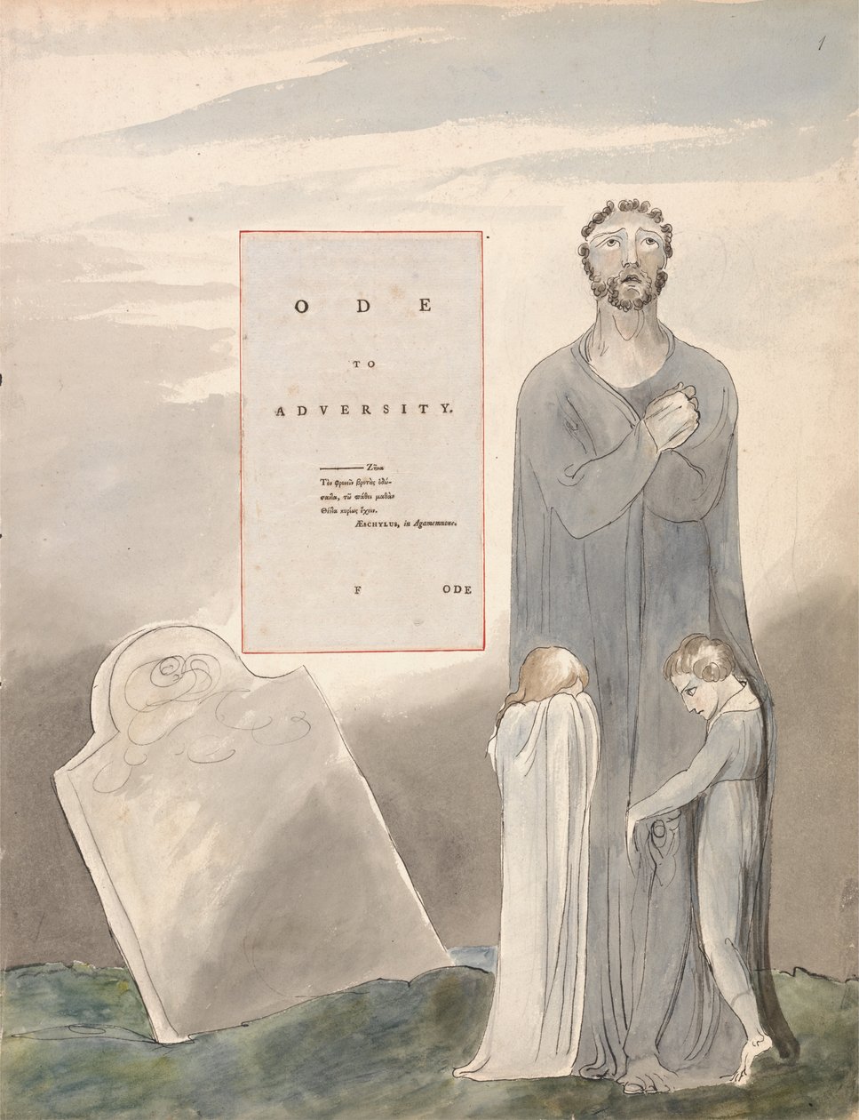Básně Thomase Graye, Design 35, Óda na protivenství. od William Blake
