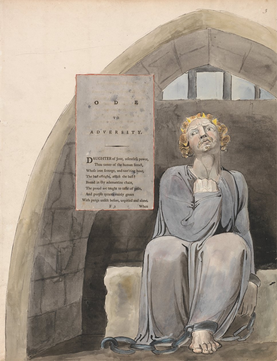 Básně Thomase Graye, Design 37, Óda na protivenství. od William Blake