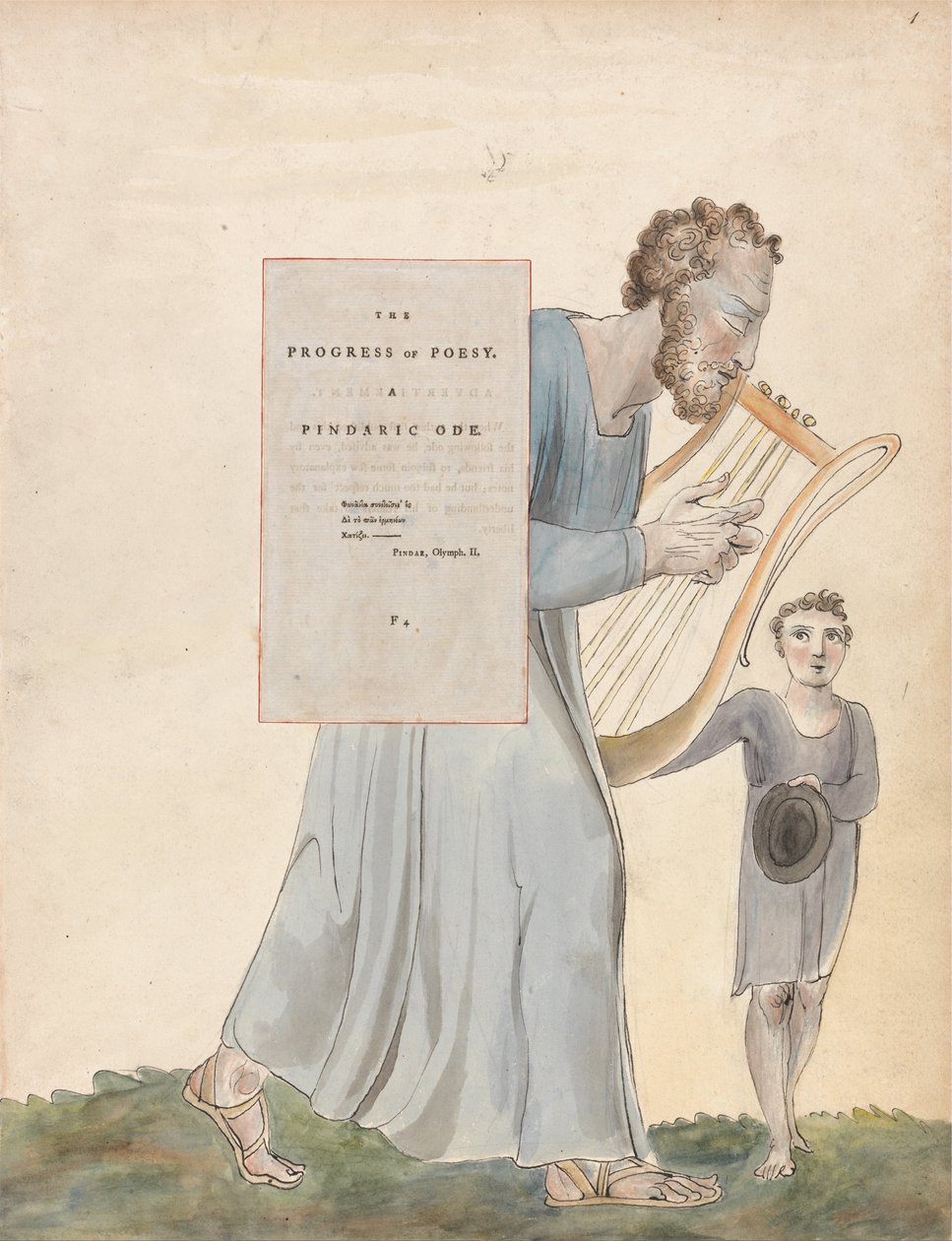 Básně Thomase Graye, Design 41, Progress of Poesy. od William Blake
