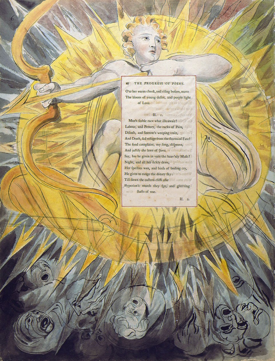 Básně Thomase Graye, Design 46 The Progress of Poesy od William Blake