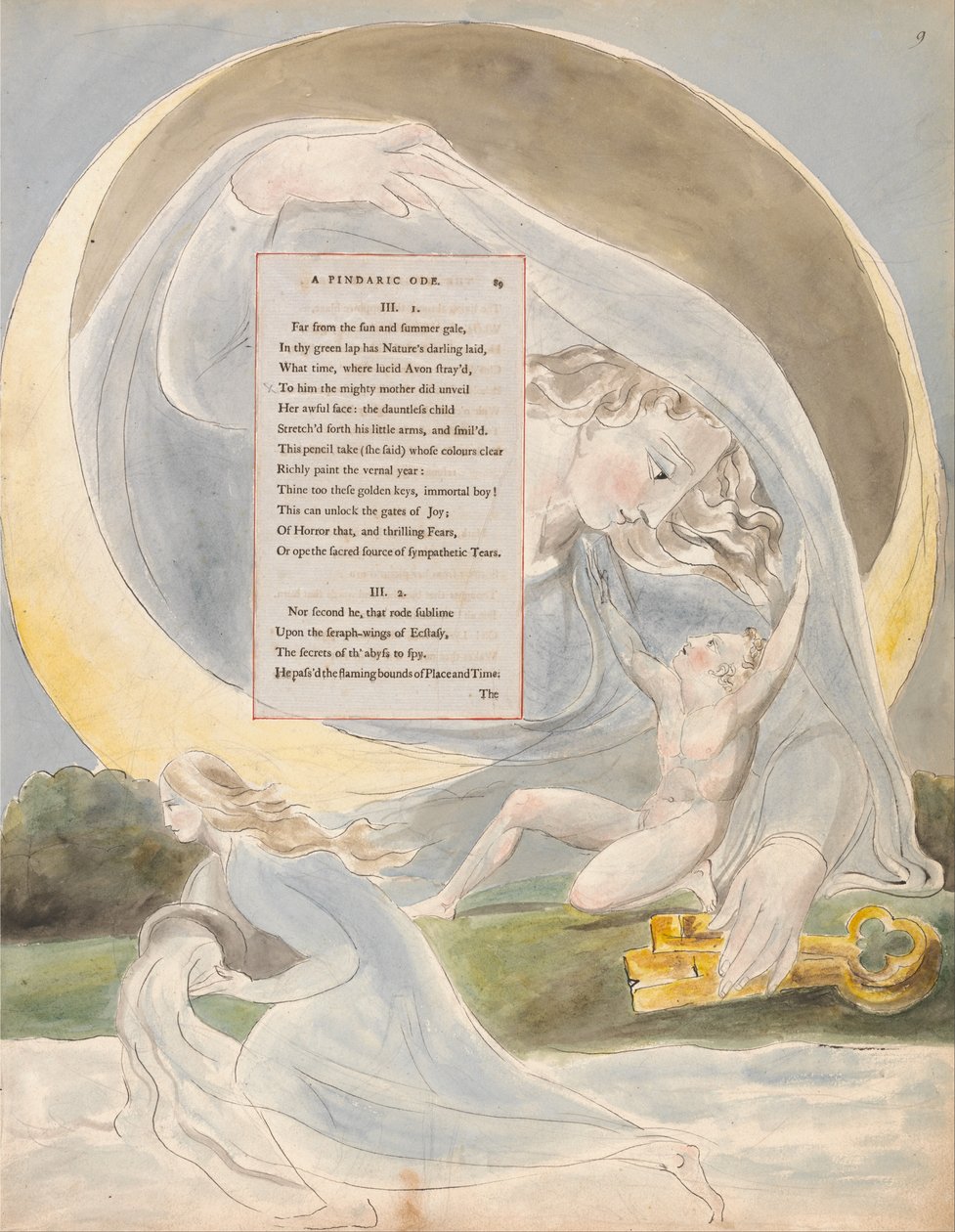 Básně Thomase Graye, Design 49, The Progress of Poesy. od William Blake