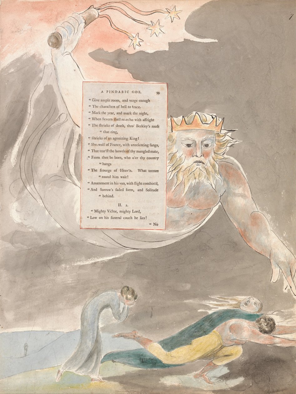 Básně Thomase Graye, Design 59, The Bard. od William Blake