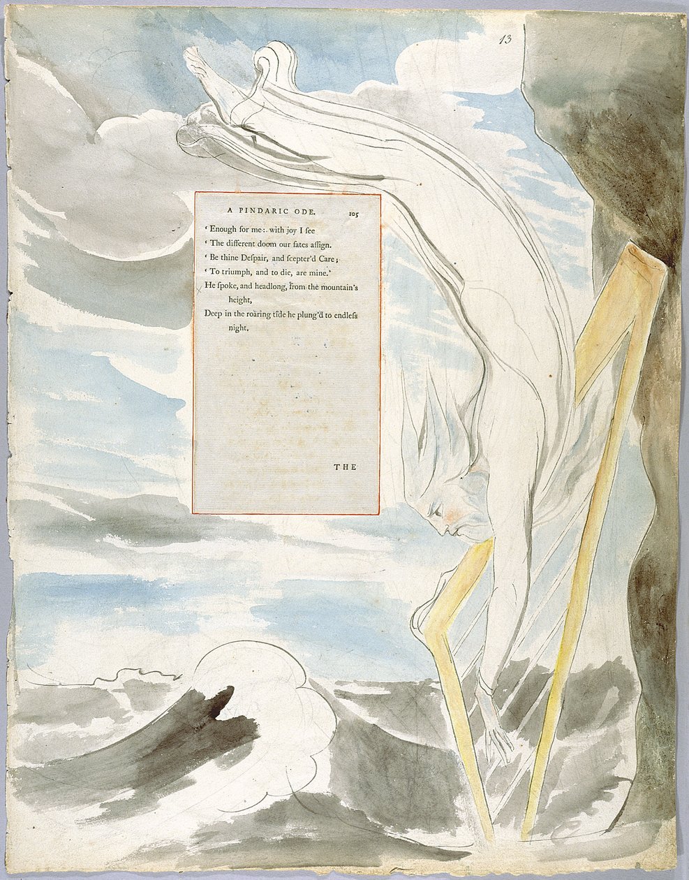 Básně Thomase Graye, Design 65 The Bard 13 od William Blake