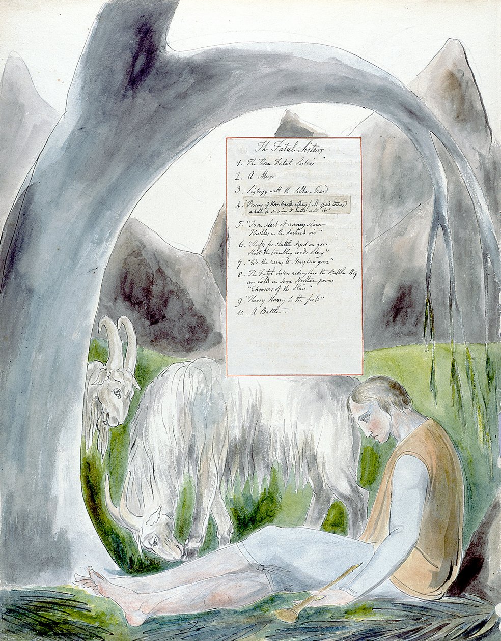 Básně Thomase Graye, Design 66 The Bard 14 od William Blake