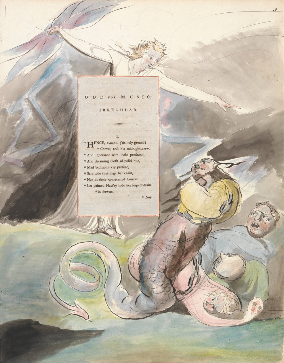 Básně Thomase Graye, Design 95, Óda na hudbu. od William Blake