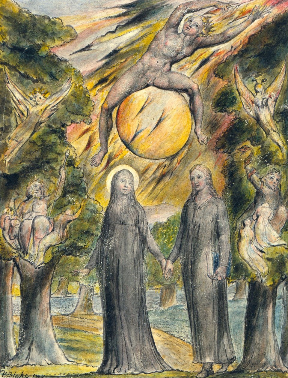Slunce ve svém hněvu od William Blake