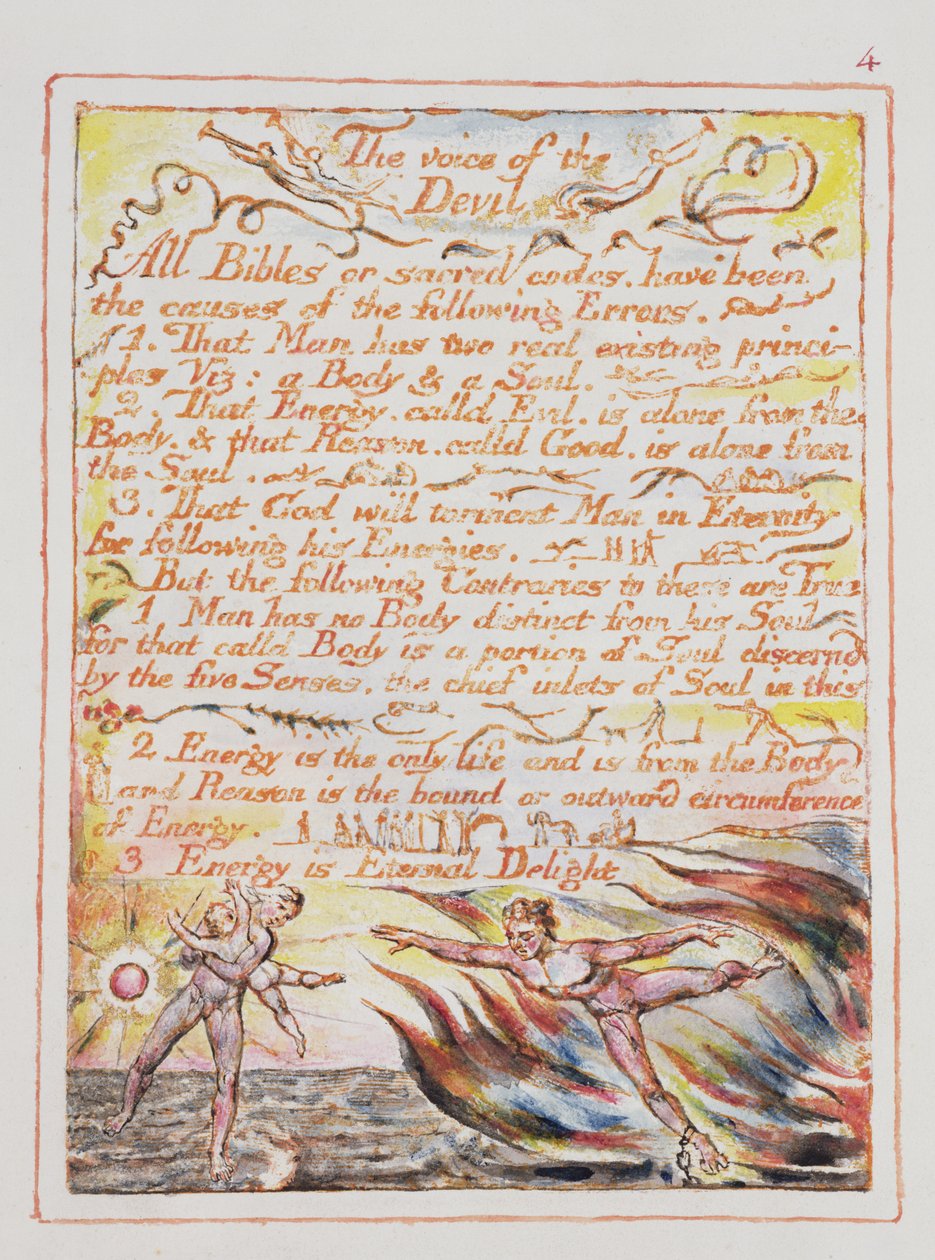 The Voice of the Devil, ilustrace a text z 